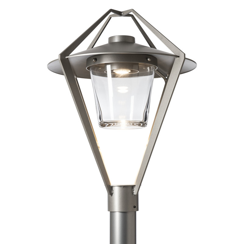 Stellar Post Light - Clear Glass, Coastal Burnished Steel