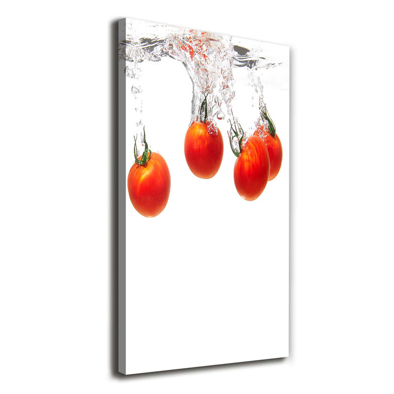 Tomatoes Under Water - Wrapped Canvas Print