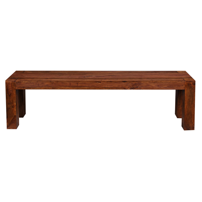 Warrenville Solid Wood Bench, 45cm H x 160cm W x 35cm D, Sheesham