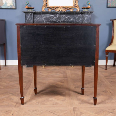 Desserte 3 tiroirs large en bois d’acajou 36" Brookville