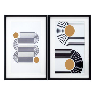 2 Piece Single Picture Frame Set on Canvas
