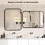 Miroir de coiffeuse en verre incassable pour salle de bain et chambre à coucher