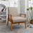25.38'' Wide Wood Frame Armchair-645132819