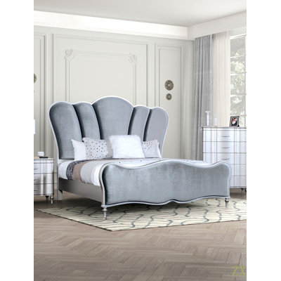 Glam Beautiful  Fabric 1Pc Queen Size Bed Padded Channel Headboard Bedroom Furniture