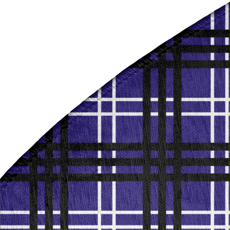 Plaid Indoor Rug, Round 5'