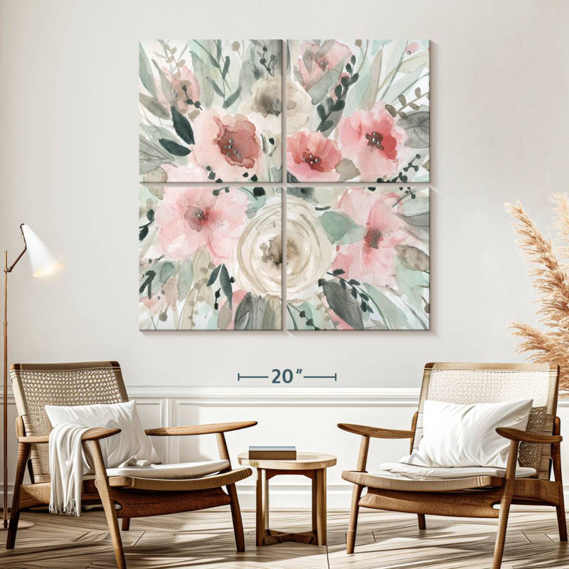 Pretty In Blush, 57" H x 57" W