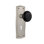 Prairie Plate with Decorative Keyhole and Black Porcelain Door Knob