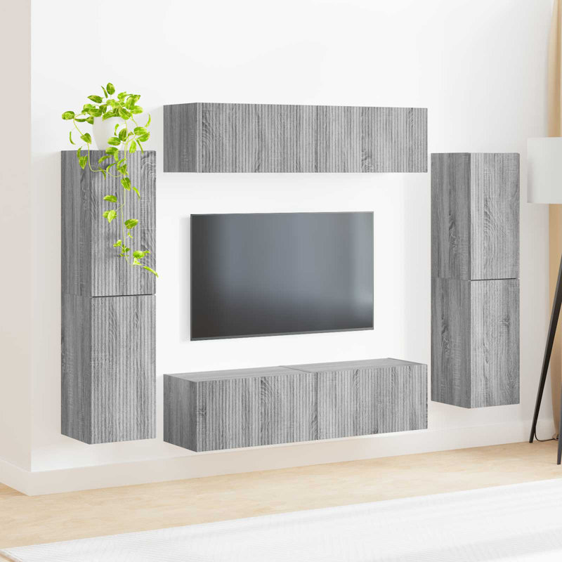 TV Stand for TVs up to 60", Grey Sonoma