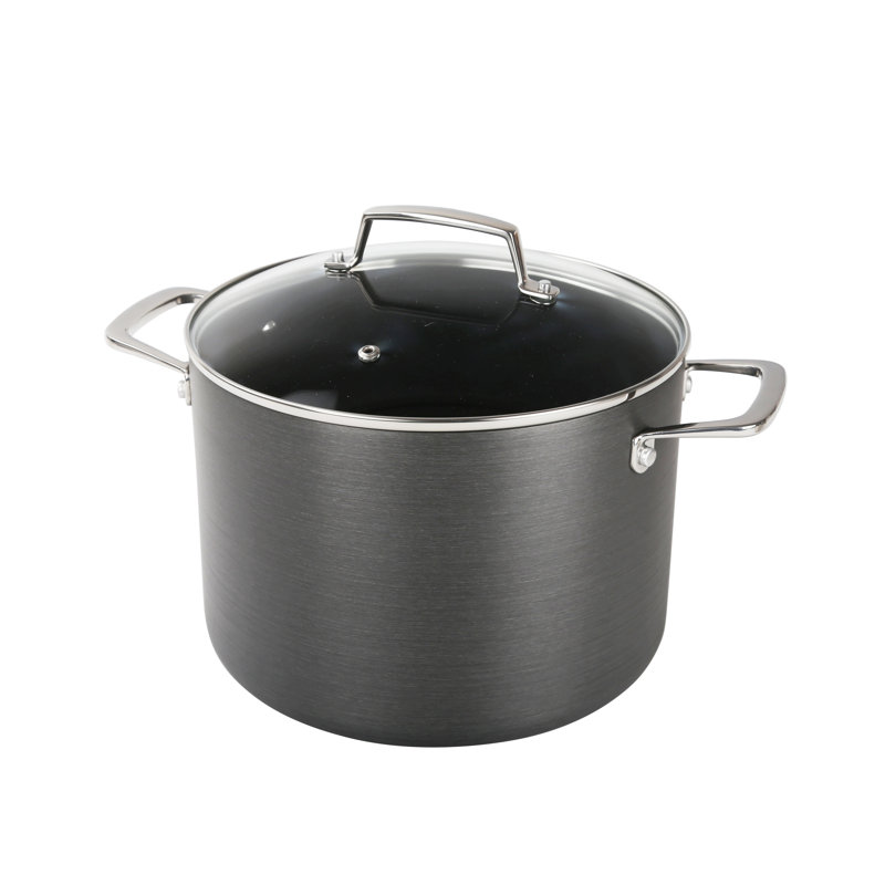 10 - Piece Non-Stick Hard-Anodized Aluminum Cookware Set