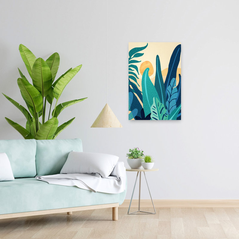 Contemporary Art Abstract Forest Landscape Art by Kristian Gallagher - Wrapped Canvas Print, 60.96 cm H x 40.64 cm W