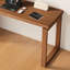 Bureau de direction rectangulaire brun en bois massif avec 3 tiroirs, bureau-118374701-118374704