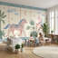 Décoration murale amovible géométrique papier peint à motif de chevaux fantaisistes-1925470502-1925470501