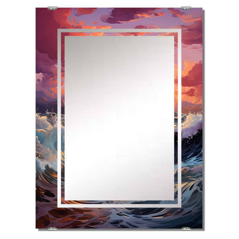 Rowles - Miroir mural coucher de soleil MIR139726, 32 po x 24 po