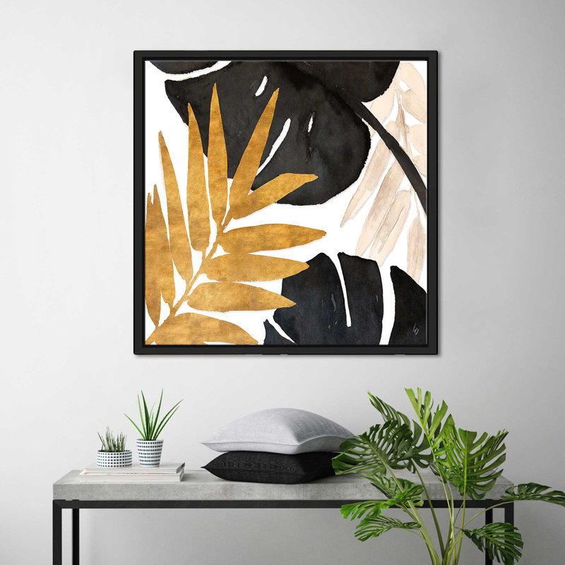 «Modern Tropics II (Square)» par Lanie Loreth, reproduction, H 27,5 po x l 27,5 po x P 2 po, Cadre flottant noir