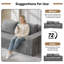 Canapé-lit Boneless de 76 po avec canapé-lit Boneless avec 2 coussins Modern Cloud Couch-1689780671
