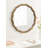 Pieced Wood Round Bathroom Mirror-1154127476