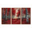 Red Birch Trees Forest Path Panorama II - Forest Wall Art Set-107201254-107201251