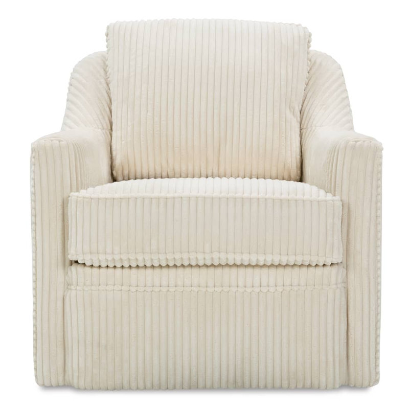 Hollins Swivel Chair, Natural Corduroy 