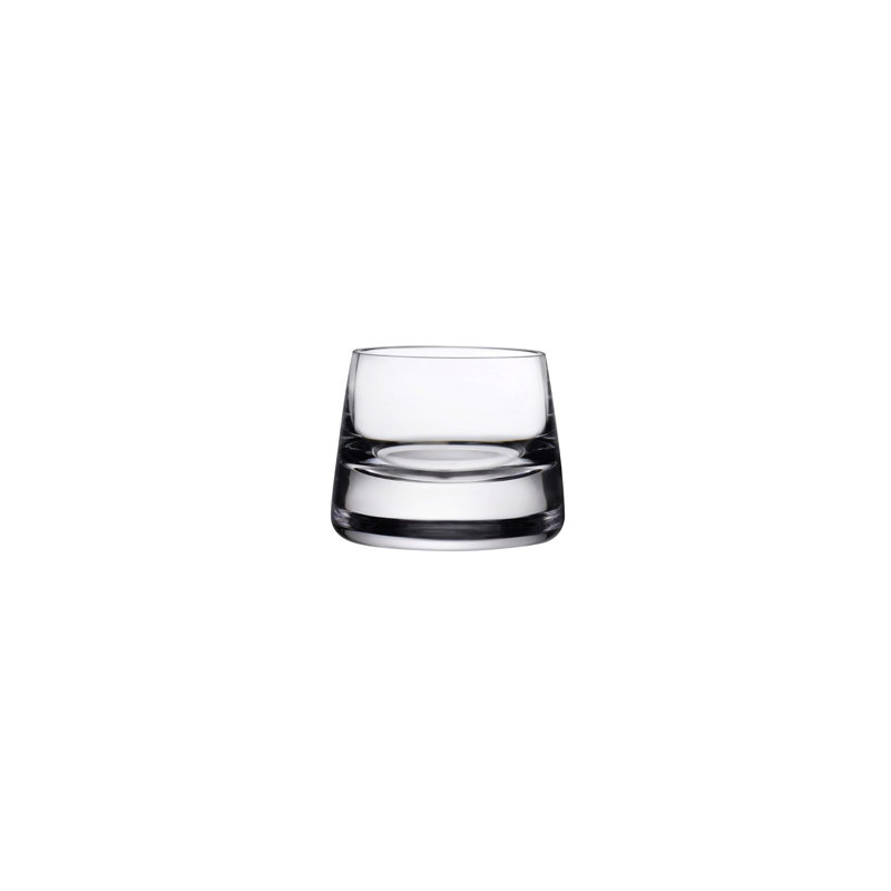 Joy Votive Candle Holder, Clear, 2.52" H x 3.19" W x 3.19" D