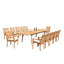 Outdoor 13 - Piece Teak Dining Set