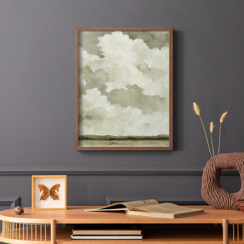 «Big Dark Sky II», reproduction encadrée - bois massif, Brun, H 20 po x l 16 po
