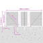120cm H x 5000cm W Steel Border Fencing
