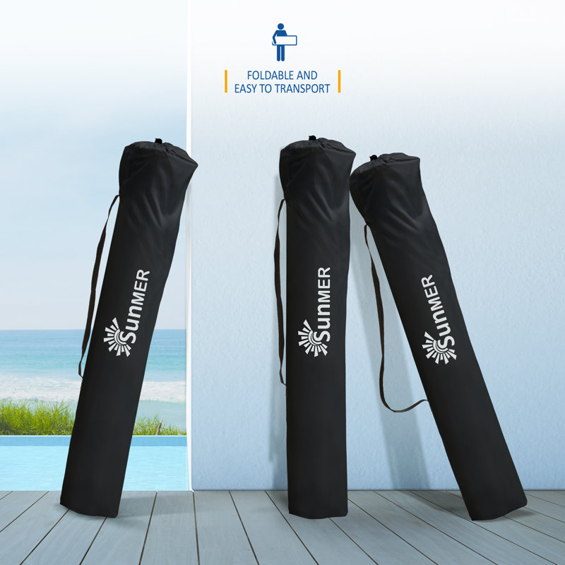 SUNMER Folding Camping Chairs - Extra Wide, Black