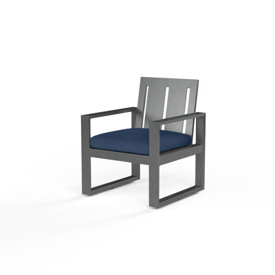 Chaise de patio avec coussin Georgie