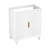 30'' White Bathroom Vanity Cabinet with Grille Doors-123186275-123186273