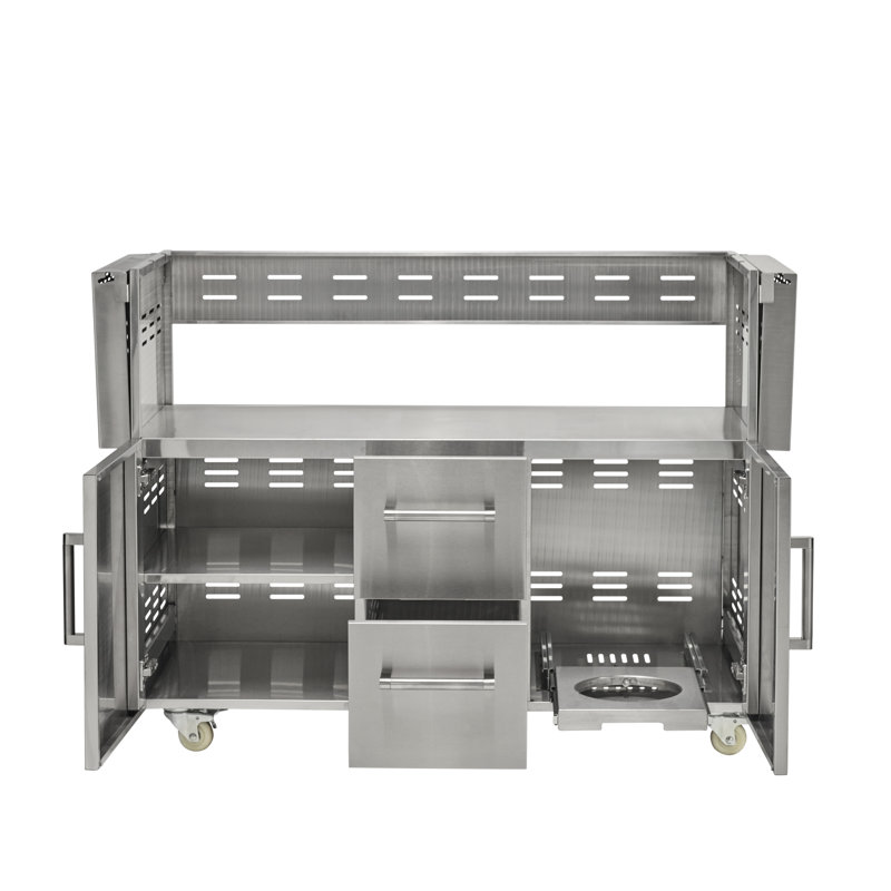 Coyote Outdoor Cart For 50" Hybrid or Combo Grill