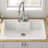 Quince 33'' L Single Bowl Cast Iron Kitchen Sink