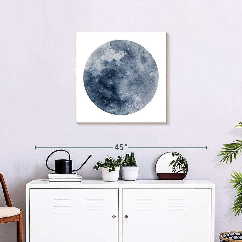 Arney Celestial Blue Moon, 24" H x 24" W