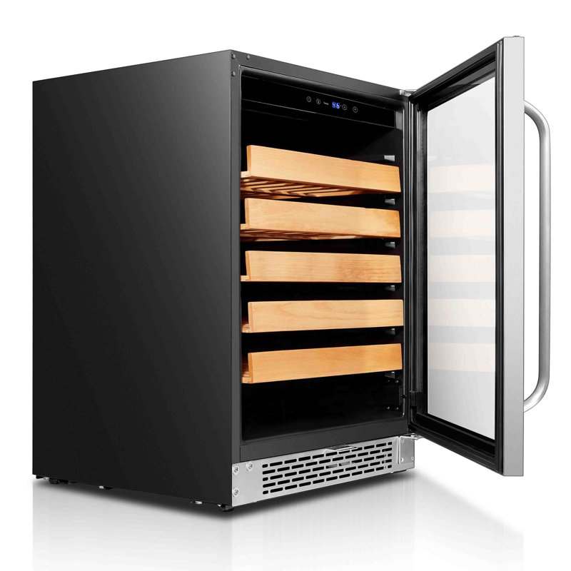 Whynter 24'' width 54 Bottle Single Zone Built-In Wine Refrigerator