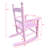 Pink Rocking Chair For - Solid Hardwood Construction Indoor & Outdoor Use Comfortable Back Rest 110 Lbs Capacity Easy Assembly 'S Seat Option And Viable Safe Secure Weight Tolerance Simple Approach-1262358818