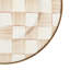 Mocha Check Salad Plate