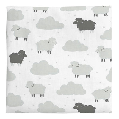 Animals 100% Cotton 2 - Piece Standard Crib Fitted Sheet