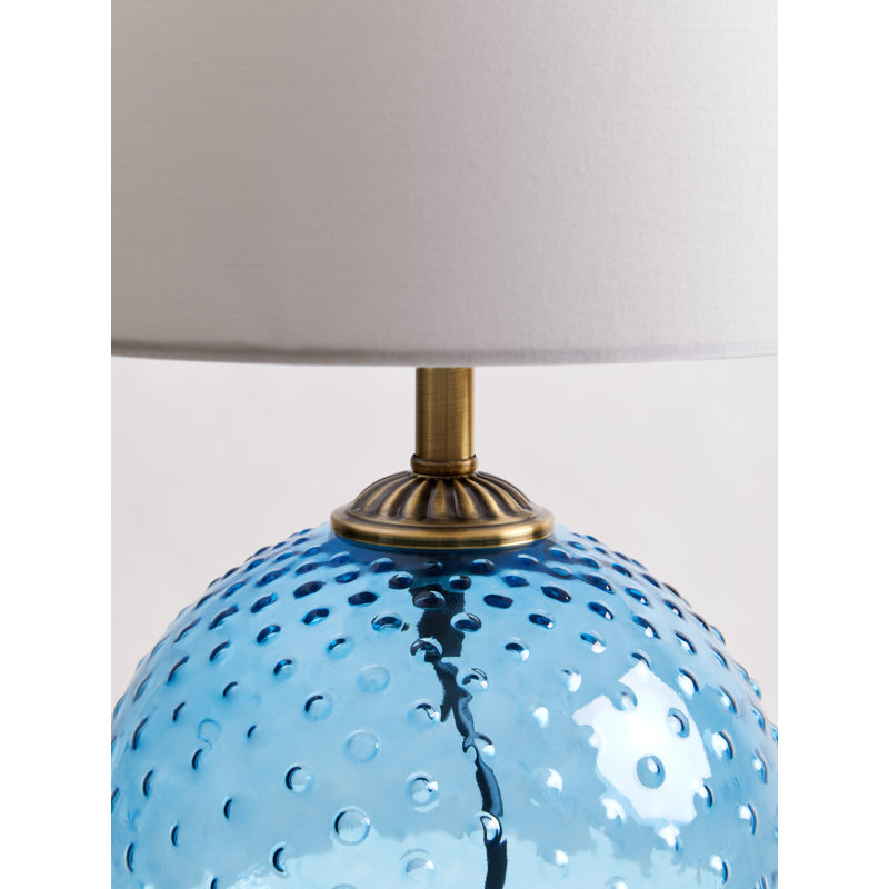 Cusumano Glass Table Lamp, Blue