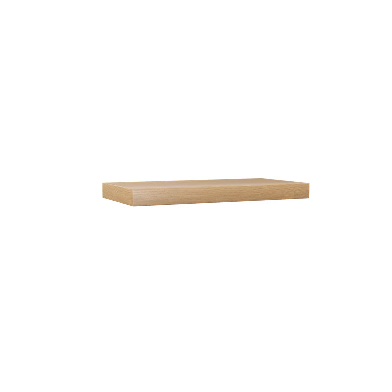 Plain Sliced Oak Floating Shelf, Oak Wood