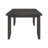 Rectangular 66-Inch Wooden Dining Table, Dark Gray