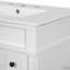 Meuble-lavabo moderne de 30 pouces avec lavabo en céramique, tiroirs, conception à fermeture en douceur et tablette réglable-88224384