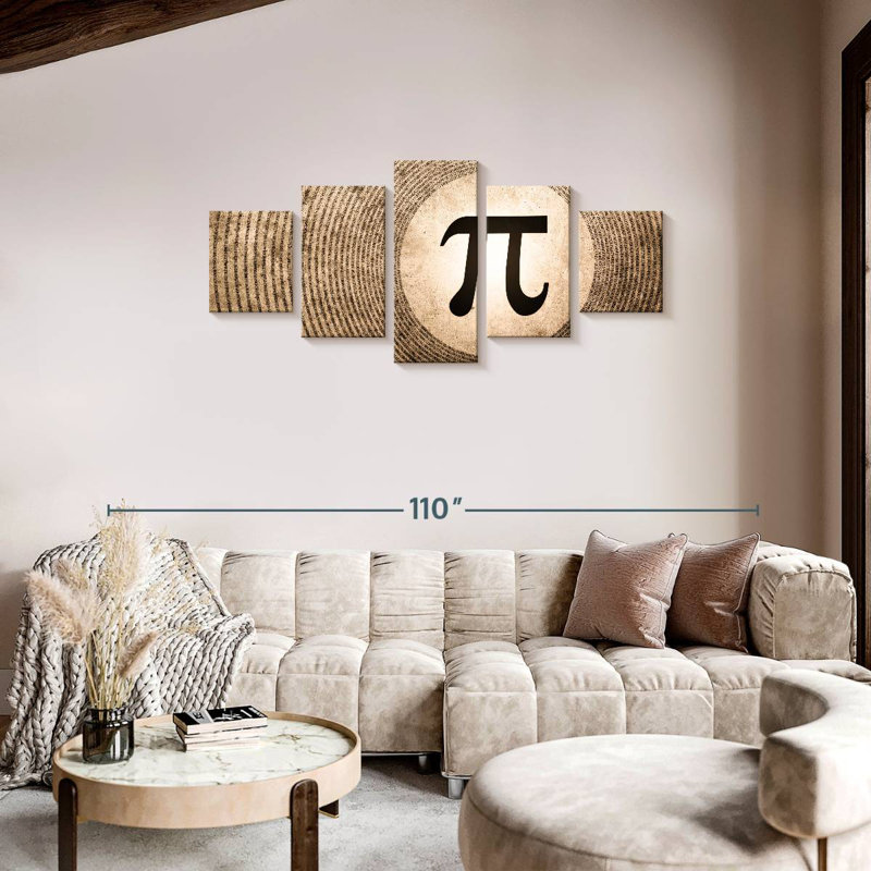 Grunge Pi, H 34 po x l 74 po