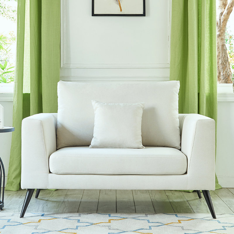 Cotton Blend Loveseat