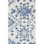 Tapis gris / bleu marine en laine touffeté à la main Vahakn-1688879145