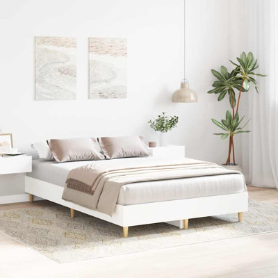 Bed Frame No Mattress Engineered Wood
