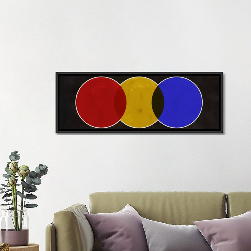 Albree Modern Street Light, impression sur toile, H 12 po x l 36 po x P 1,5 po, Toile avec cadre noir