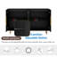 Sideboard With Adjustable Shelves And 4 Doors Fluted Panel-1610568835