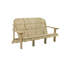 Classic Adirondack Style Wooden Bench Halona