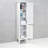 Jamarcus Classic Freestanding Wooden Storage Linen Cabinet Tall Bathroom Cabinet - 2 Doors