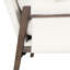 Fauteuil d'appoint en velours blanc - Construction pour le salon, la chambre à coucher, le bureau et les espaces de design Mid-Century