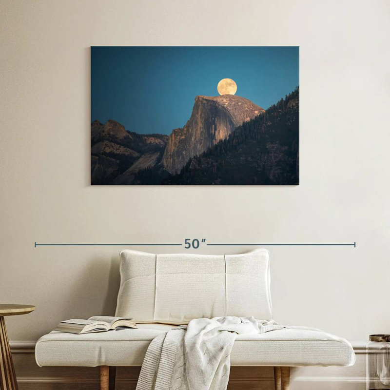 Oberle Half Dome Supermoon, 26" H x 39" W